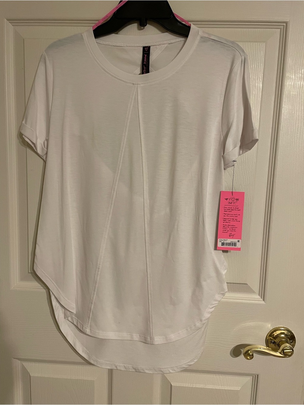Betsey Johnson Draped Back Tee, Size Medium, NWT